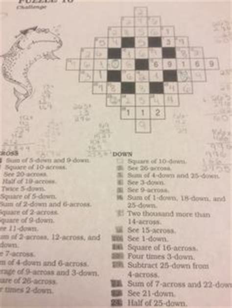 Crossmatics Answers