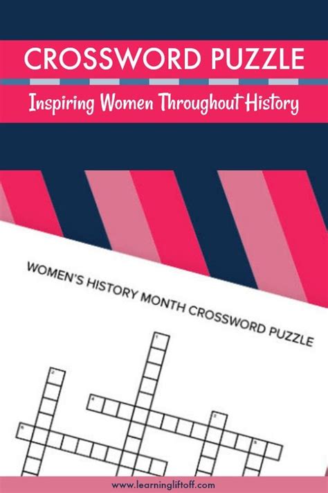 Crossword Puzzle Inspiring Women Throughout History Learning Inspired Educators Inc Crossword Puzzle Answers - Inspired Educators Inc Crossword Puzzle Answers