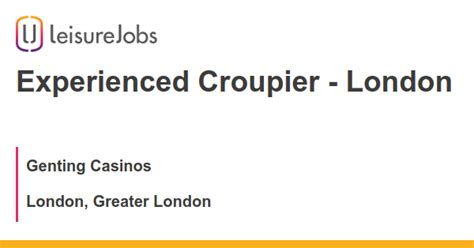 croupier jobs london