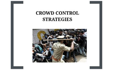 crowd control techniques pdf