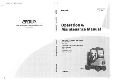 Crown 35rrtf Operators Manual