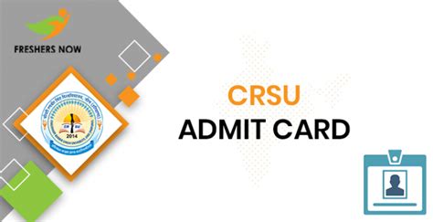 Crsu Admit Card