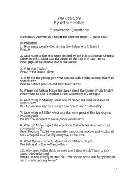 Crucible Answer