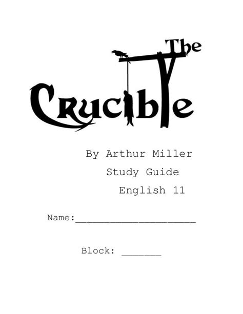 Read Crucible Study Guide Mcgraw Hill 