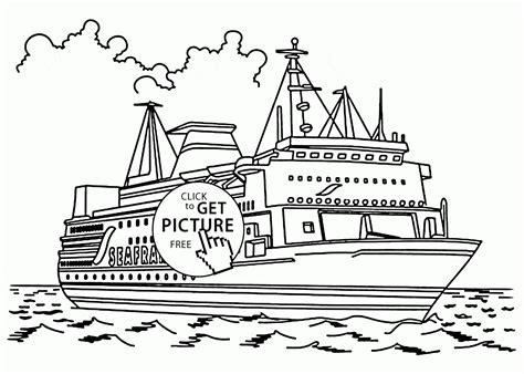 Cruise Ship Coloring Pages Cargo Ship Coloring Pages - Cargo Ship Coloring Pages