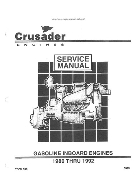 Crusader 1987 Engine Manual