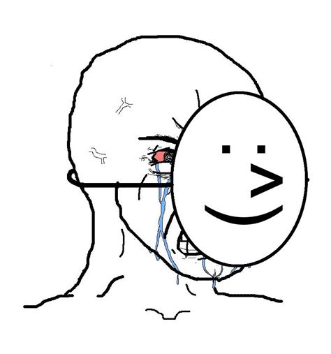 Crying Behind Mask Meme