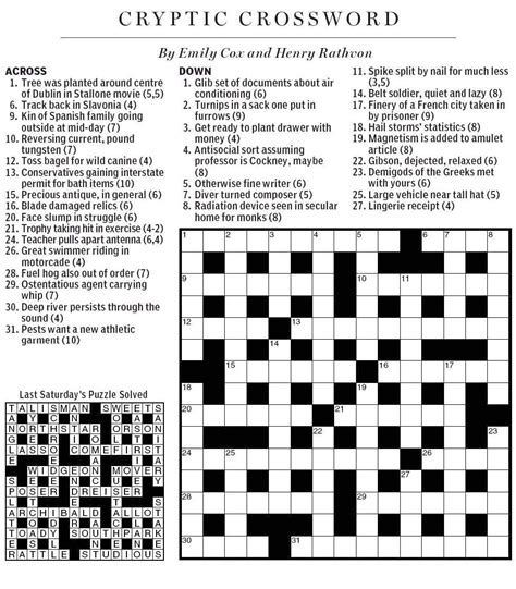Cryptic Crossword Wikipedia Light Hearted Satire Crossword Clue - Light Hearted Satire Crossword Clue
