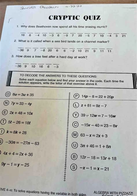 Cryptic Occupations Quiz