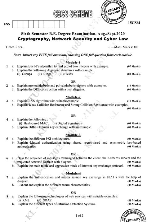 Read Cryptography Network Security And Cyber Law Semester Vi 