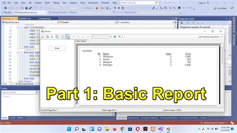 Crystal Reports For Visual Basic Users Manual Microsoft Visual Basic Programming System For Windows Version 40 Operating Environment