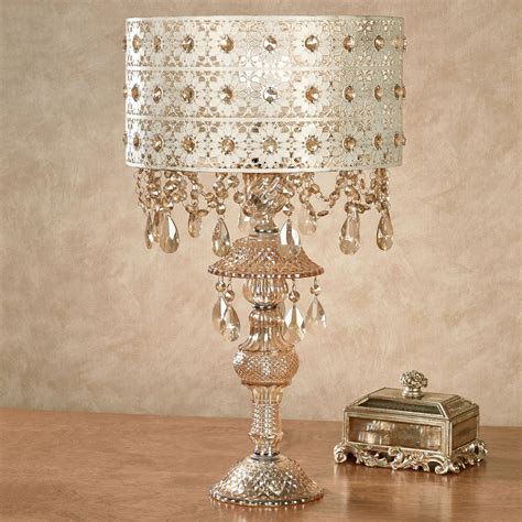 Crystal Table Lamp Shade With Crystals
