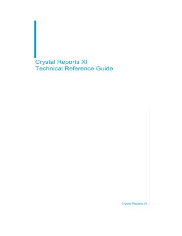 Read Crystal 2008 Technical Reference Guide 