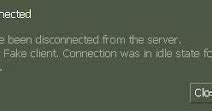 cs cz reason fake client. connection was in idle state