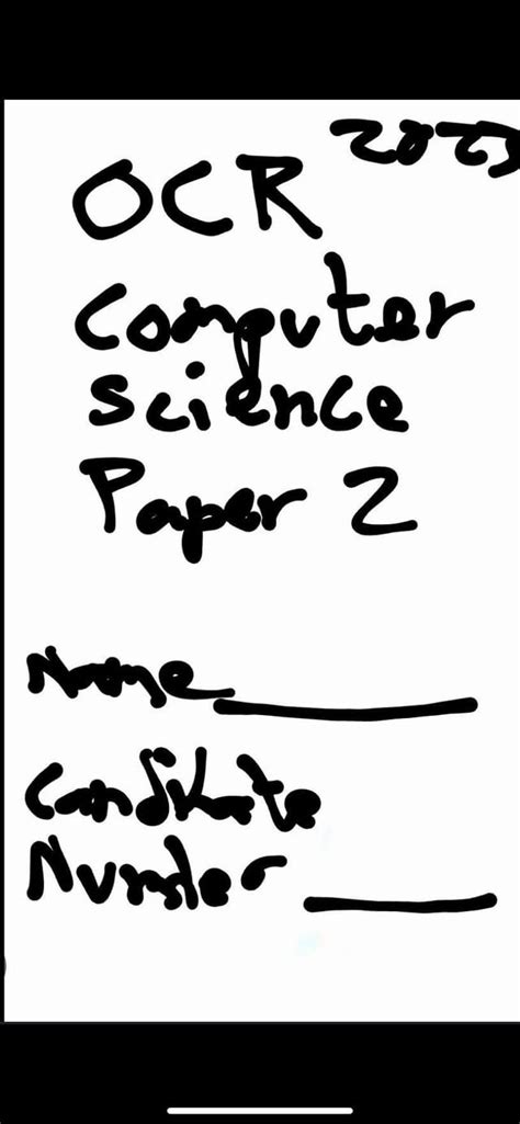 Cs Paper 2 Ocr