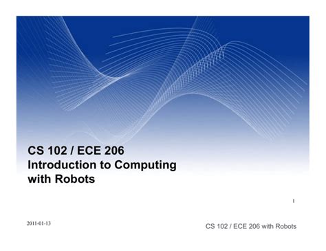 Read Cs 102 Ece 206 Introduction To Computing With Robots 