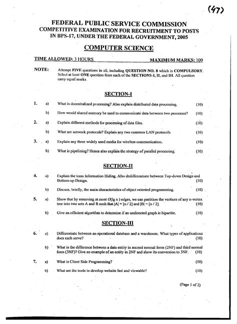 Full Download Cs Examination Question Papers 