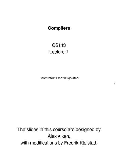 Cs143 Problem Set 2 Stanford University