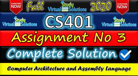 Read Cs401 Assignment Solution 