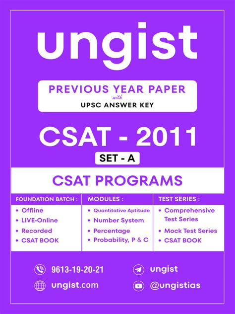 csat 2011 question paper with solution