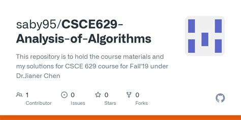 Csce 629 Analysis Of Algorithms Texas A M University