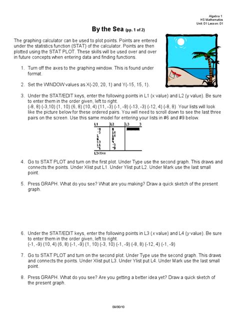 Cscope Algebra 1 Unit 1 Function Notation