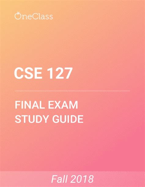 Full Download Cse Exam Study Guides 