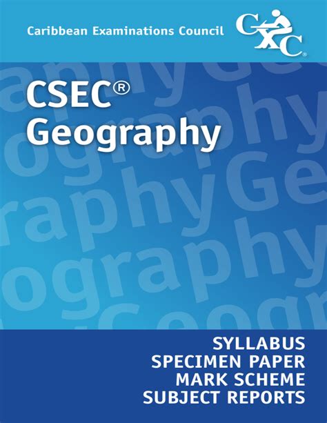 Csec Geography Syllabus