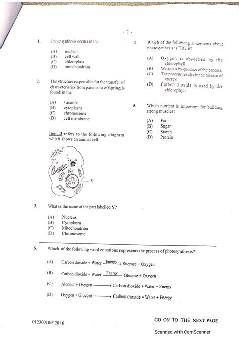 Csec Integrated Science Past Papers