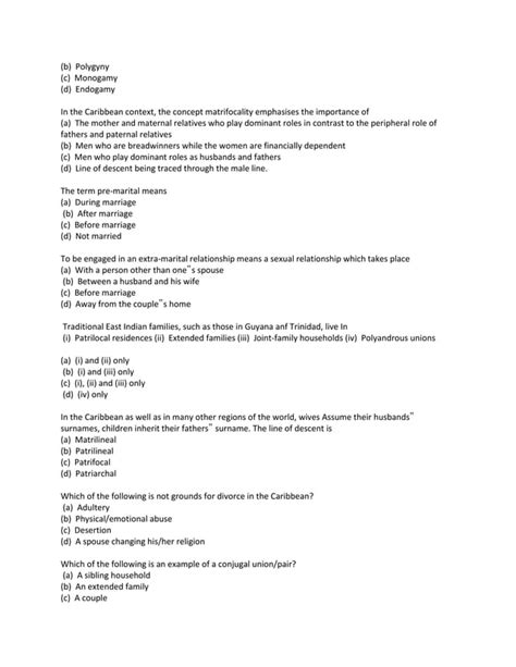Full Download Csec Social Studies Multiple Choice Past Papers 
