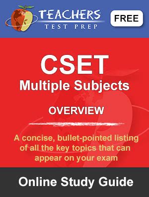 Full Download Cset Study Guide Multiple Subject 