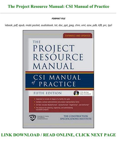 Full Download Csi Manual Of Practice Pdf 