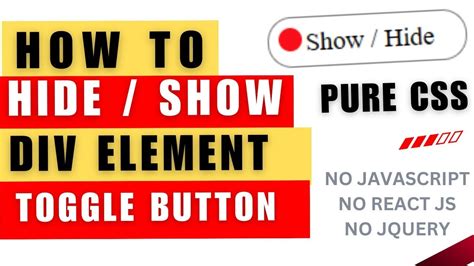 css show hide toggle