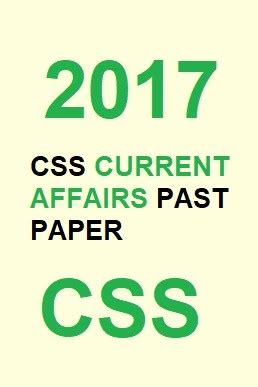 Read Online Css Forum Current Affairs Paper 2017 