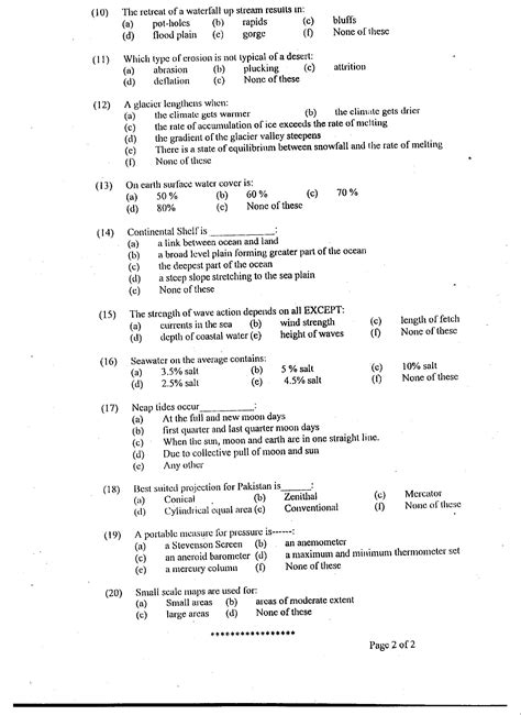 Download Css Past Paper Of Geography 