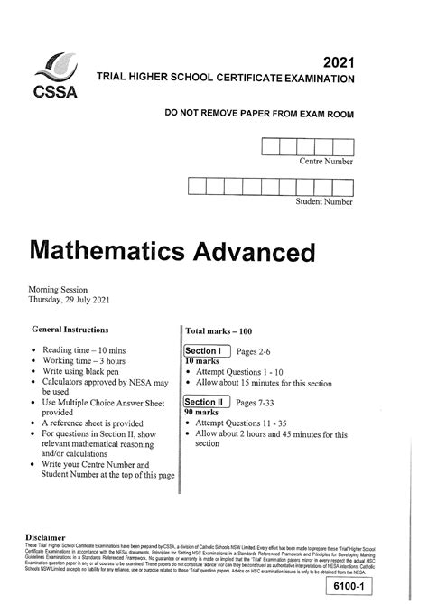 Full Download Cssa Mathematics Trial Papers Ext 1 2013 