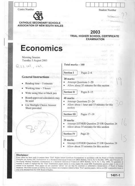 Read Cssa Past Hsc Trial Exam Papers Economics 