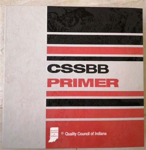 Read Online Cssbb Primer 2Nd Edition 
