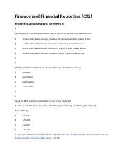 Ct2 Notes Finance And Financial Reporting