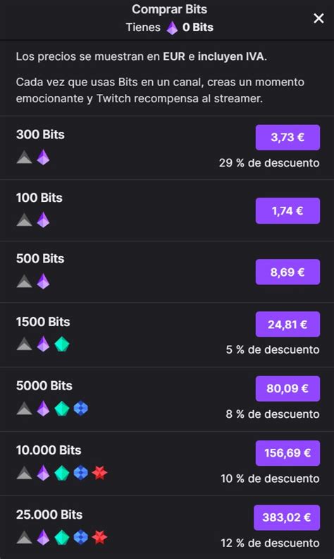 cuánto se gana por bits en twitch - Aleph