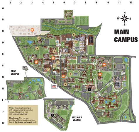 Cu Boulder Map