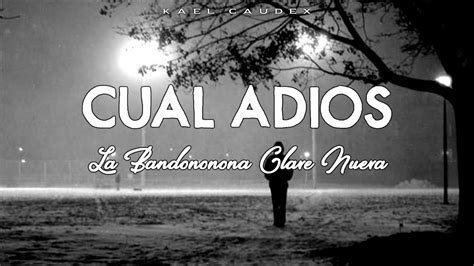Cual Adios Letra