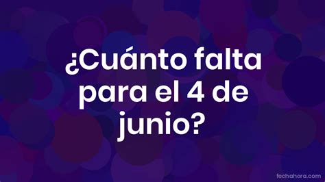 Cuanto Falta Para Junio