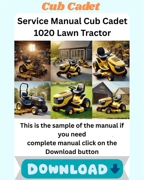 Full Download Cub Cadet 1020 Service Manual 
