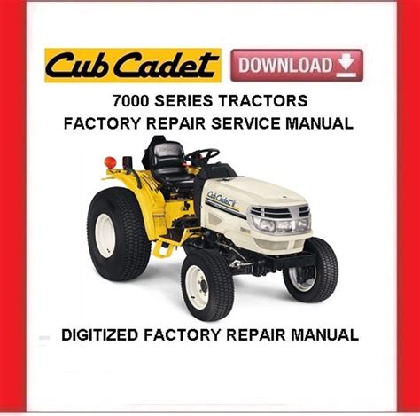 Read Cub Cadet 7000 Series Factory Service Repair Manual Pdf 