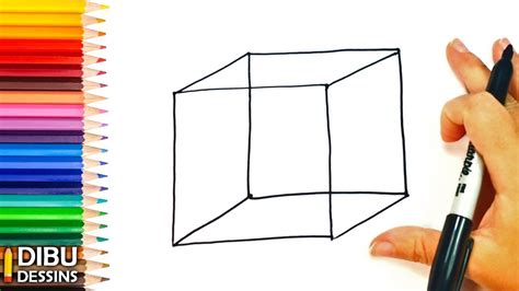 Cube 3d Dessin   Comment Dessiner Un Cube Youtube - Cube 3d Dessin