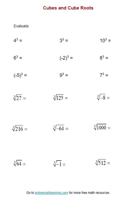 Cube Root Questions