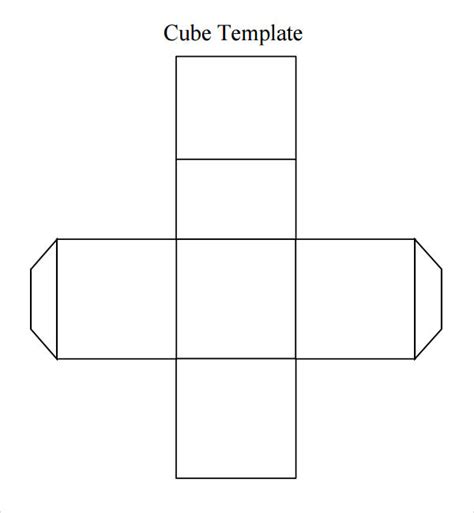 Cube Template Free Printables 18 Paper Cube Templates Cube Cut Out Template - Cube Cut Out Template