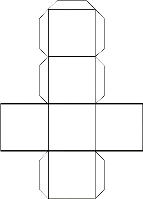 Cube Template Free Printables Cube Template Cube Cut Out Template - Cube Cut Out Template