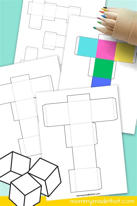 Cube Template Free Printables Mommy Made That Cube Cut Out Template - Cube Cut Out Template